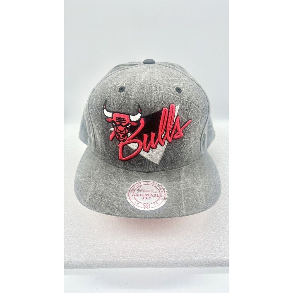 RARE Mitchell Ness Chicago Bulls Crease Script Elephant Hat Cap Snapback